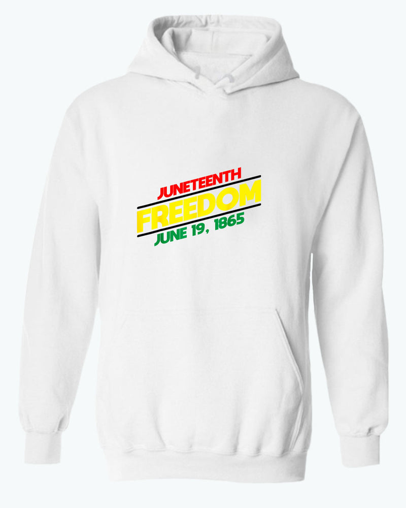 Juneteenth freedom hoodie dash design - Fivestartees