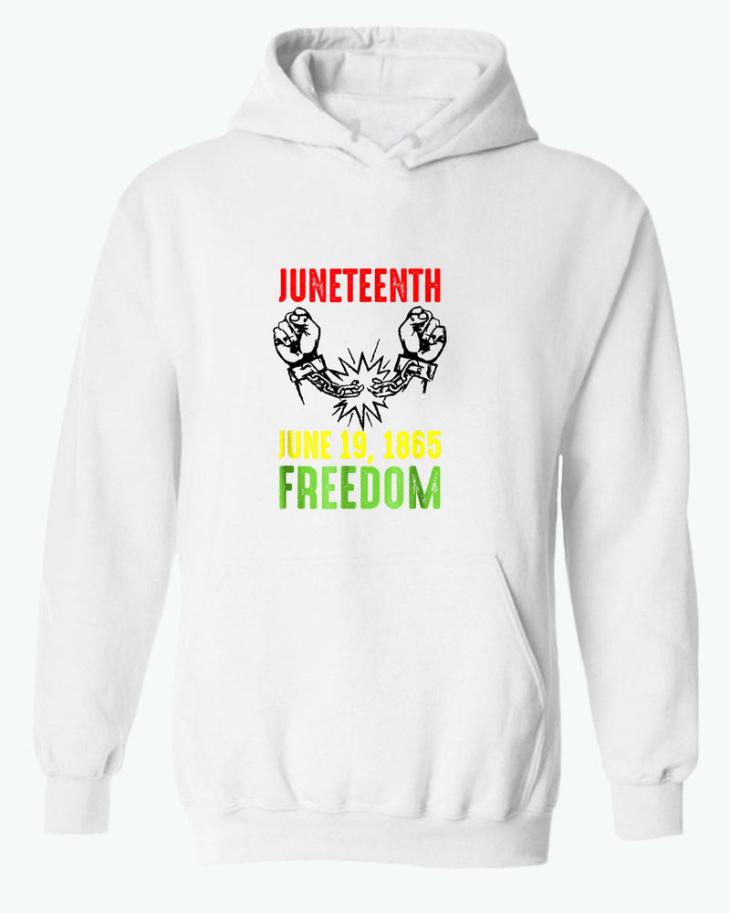 Freedom hoodies broken chain june 19 1865 hoodie - Fivestartees