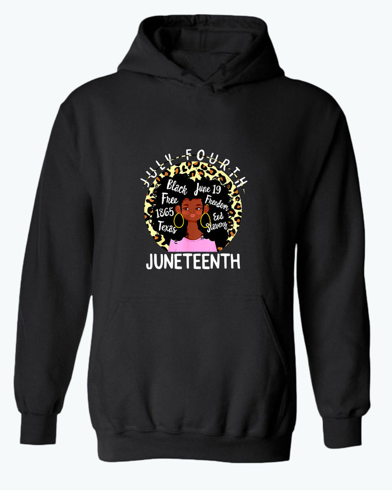 Black queen freedom hoodie juneteenth hoodies - Fivestartees