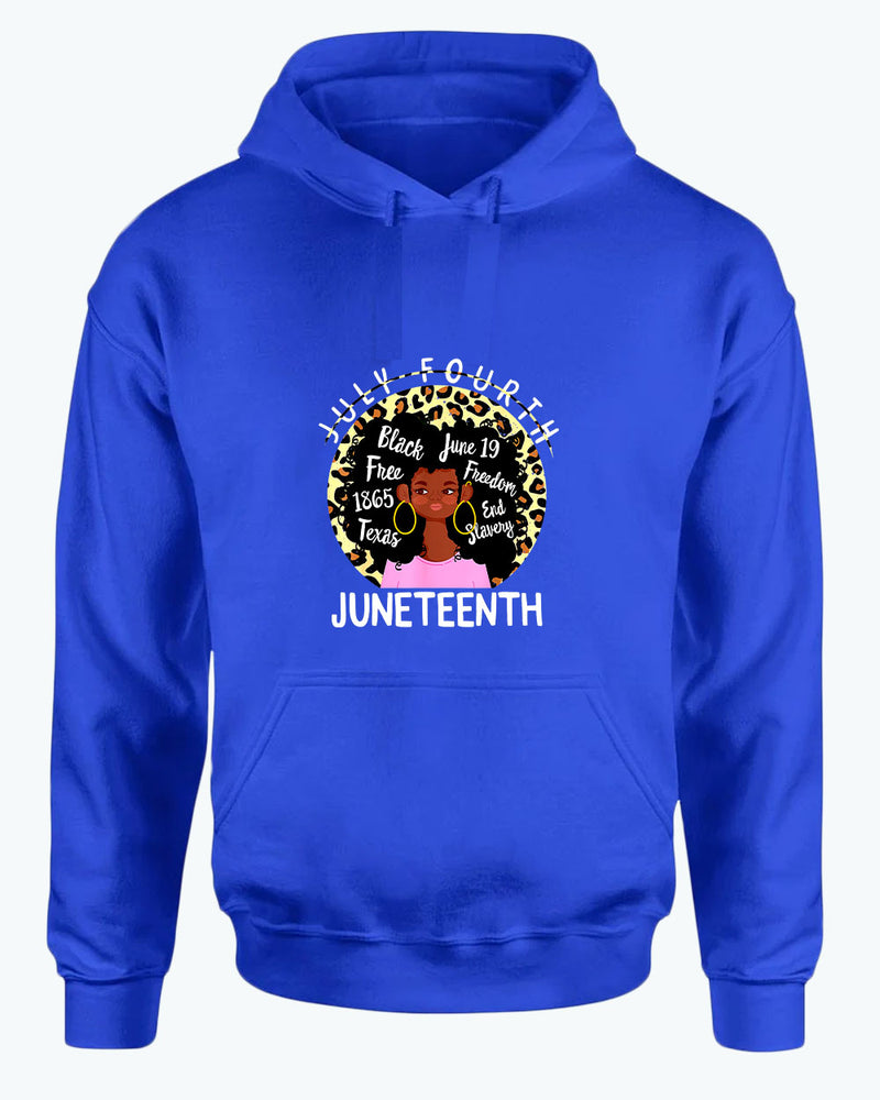 Black queen freedom hoodie juneteenth hoodies - Fivestartees