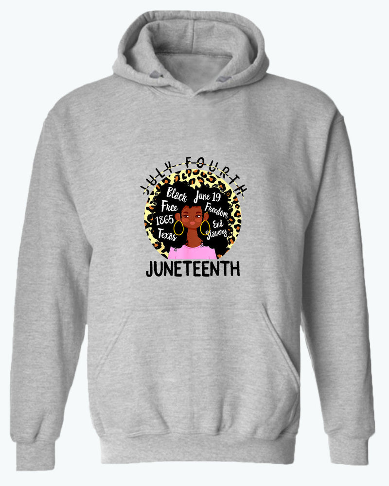 Black queen freedom hoodie juneteenth hoodies - Fivestartees