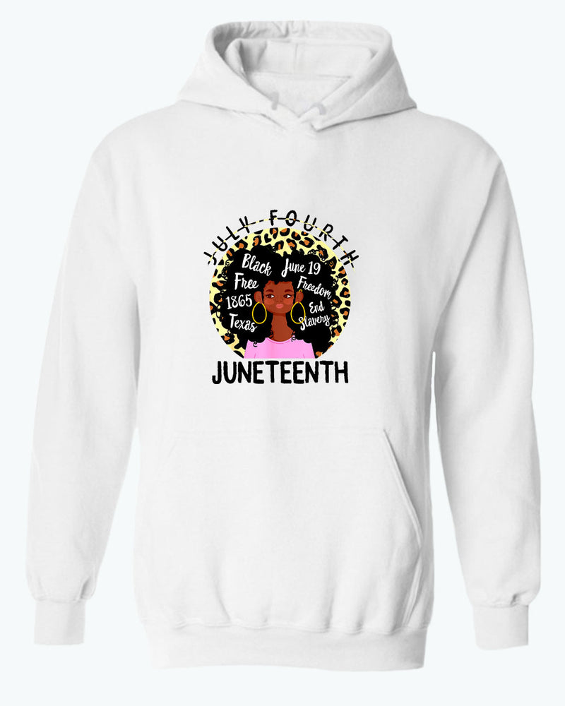 Black queen freedom hoodie juneteenth hoodies - Fivestartees