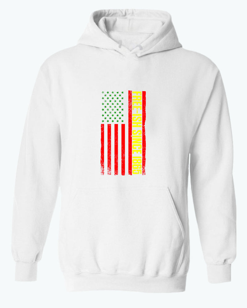 American flag juneteenth hoodie green yellow red flag hoodies - Fivestartees