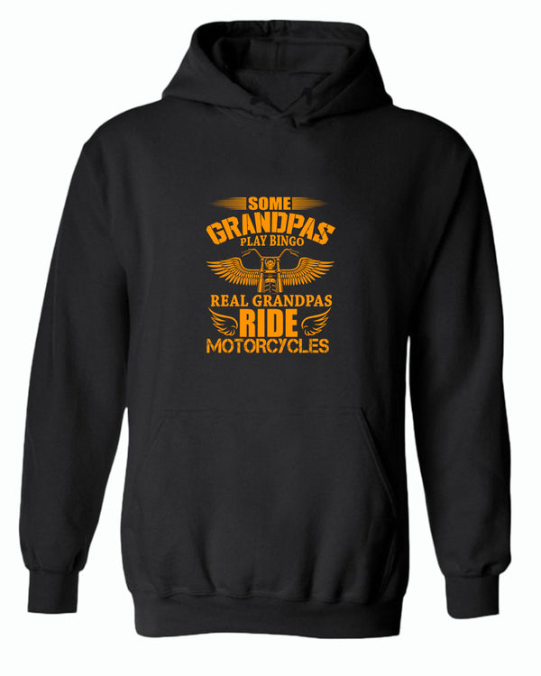 Some grandpas play bingo, real grandpas ride motorcycle hoodie - Fivestartees