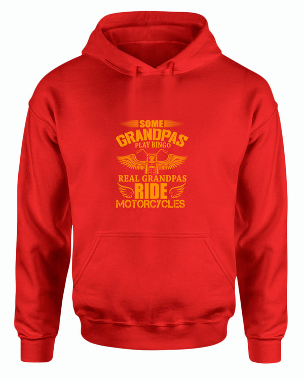 Some grandpas play bingo, real grandpas ride motorcycle hoodie - Fivestartees