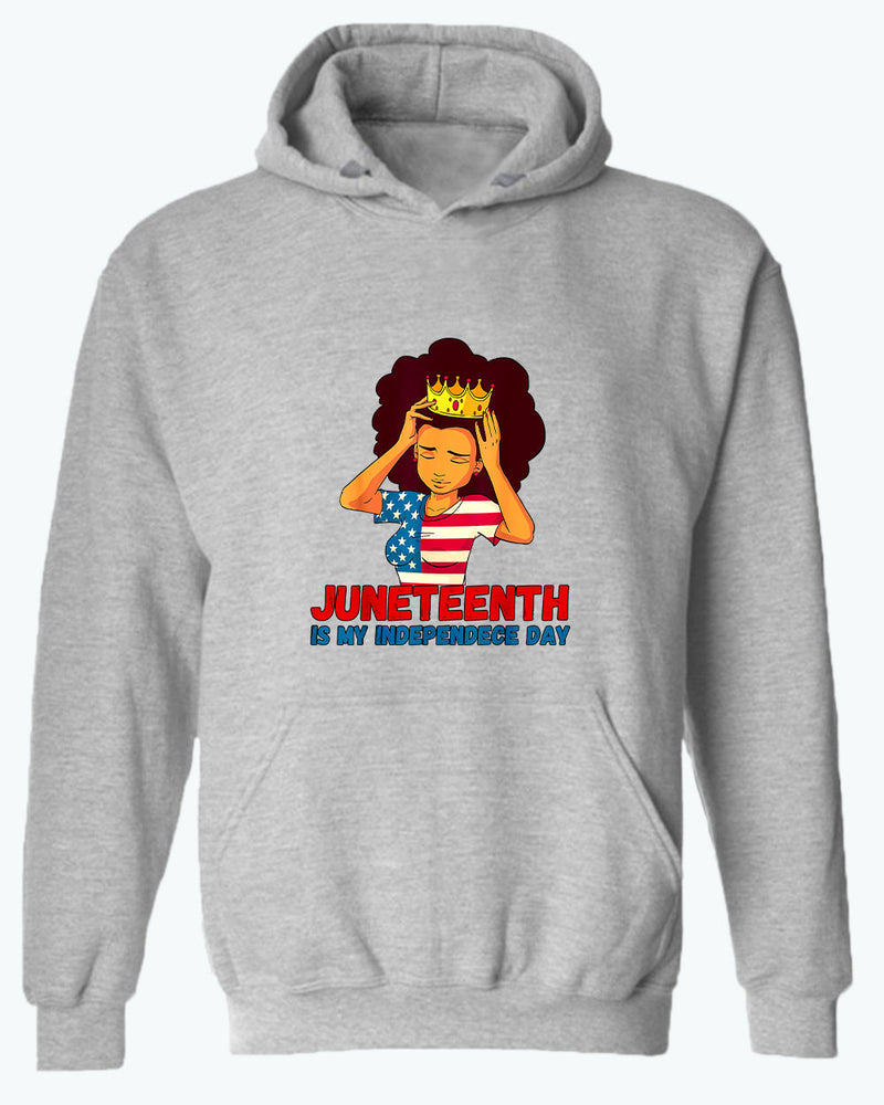 Juneteenth is my independence day women hoodie - Fivestartees