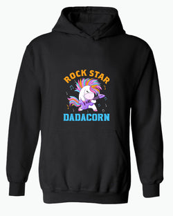 Rockstar dadacorn hoodie, dad of girl hoodie - Fivestartees