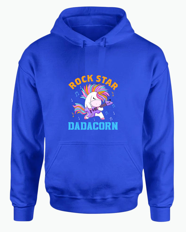 Rockstar dadacorn hoodie, dad of girl hoodie - Fivestartees