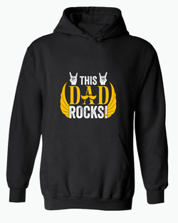 This dad rocks hoodie, music dad hoodie - Fivestartees