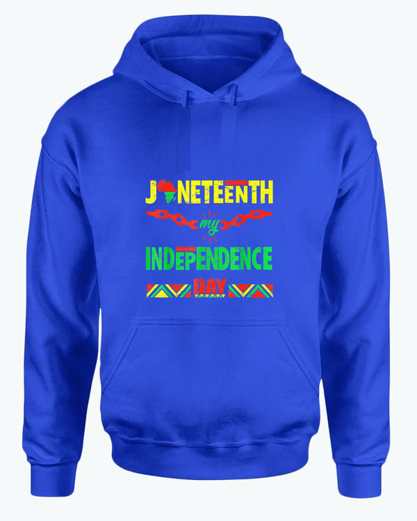 Juneteenth my independence day hoodie - Fivestartees