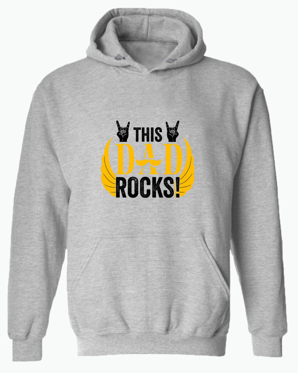 This dad rocks hoodie, music dad hoodie - Fivestartees