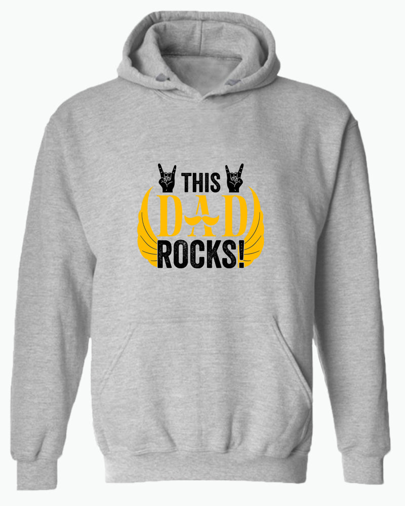 This dad rocks hoodie, music dad hoodie - Fivestartees