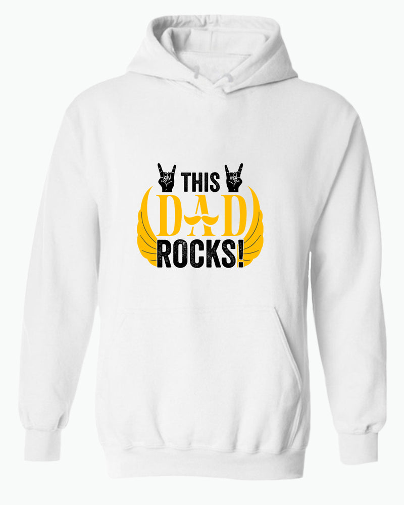 This dad rocks hoodie, music dad hoodie - Fivestartees