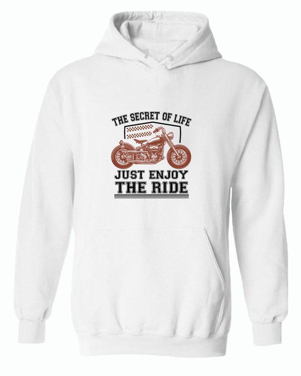 The secret of life, just enjoy the ride hoodie - Fivestartees