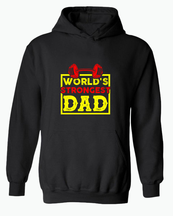 World's strongest dad, hoodie gym dad hoodie - Fivestartees