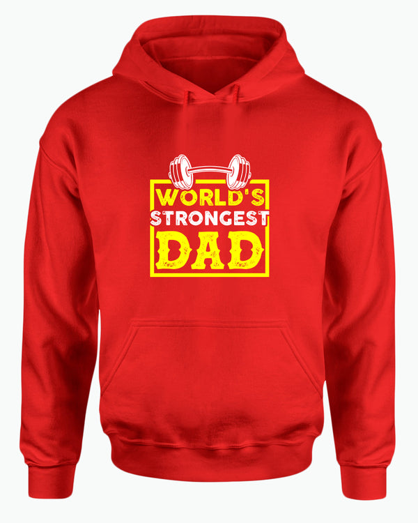 World's strongest dad, hoodie gym dad hoodie - Fivestartees