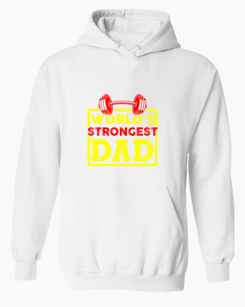 World's strongest dad, hoodie gym dad hoodie - Fivestartees
