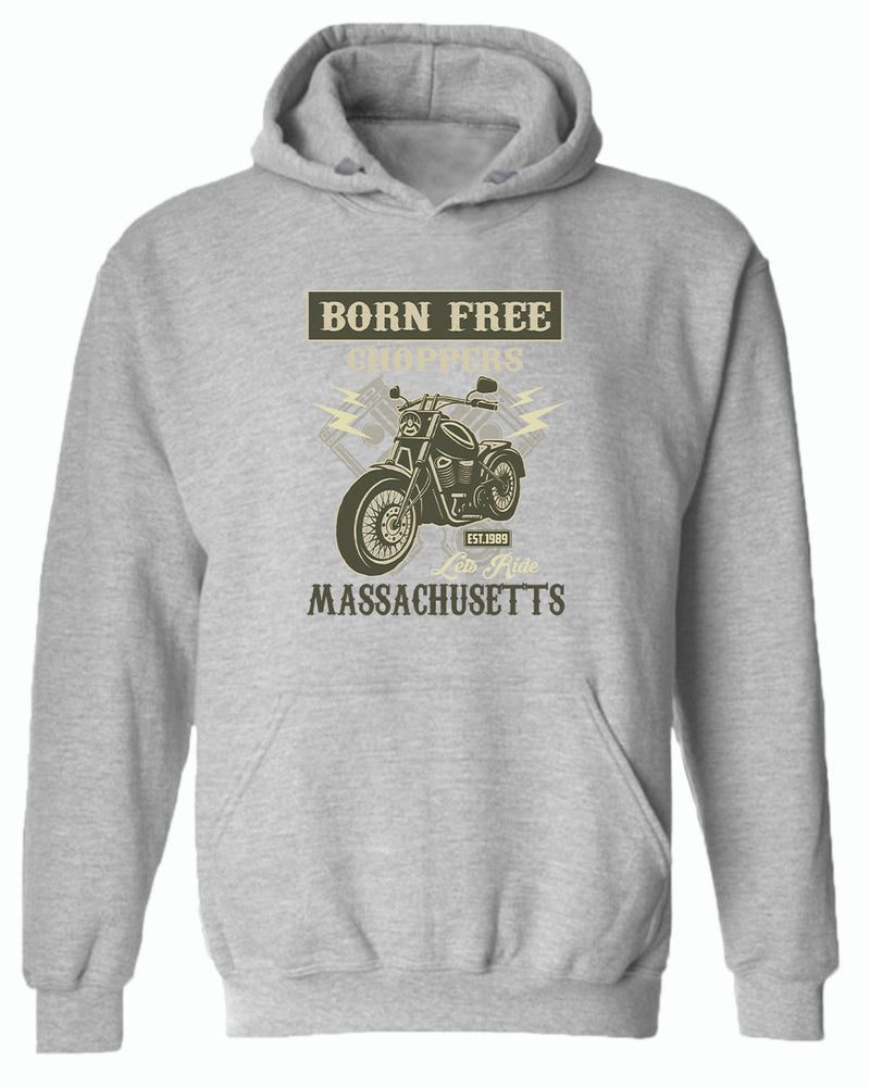 Born free choppers let's ride hoodie - Fivestartees