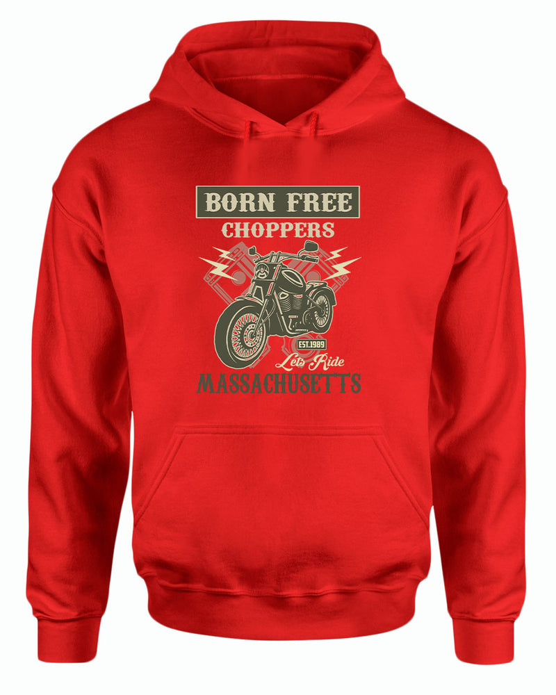 Born free choppers let's ride hoodie - Fivestartees