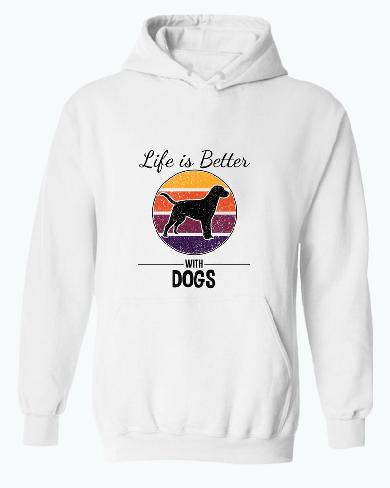 Life is better with dogs hoodie, pet lover hoodies - Fivestartees