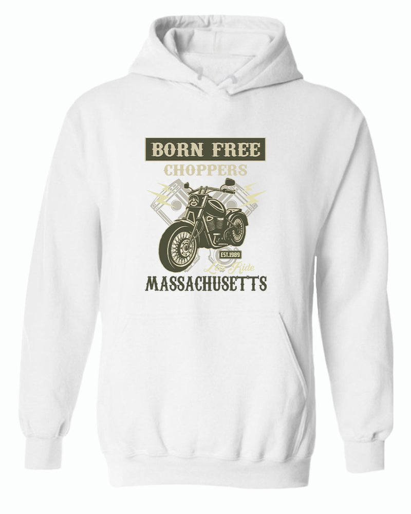 Born free choppers let's ride hoodie - Fivestartees