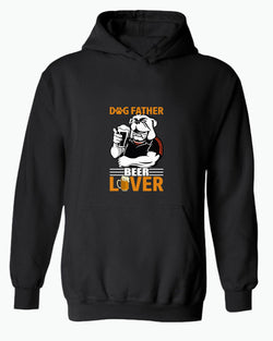 Dog father beer lover hoodie, daddy hoodie papa hoodies - Fivestartees