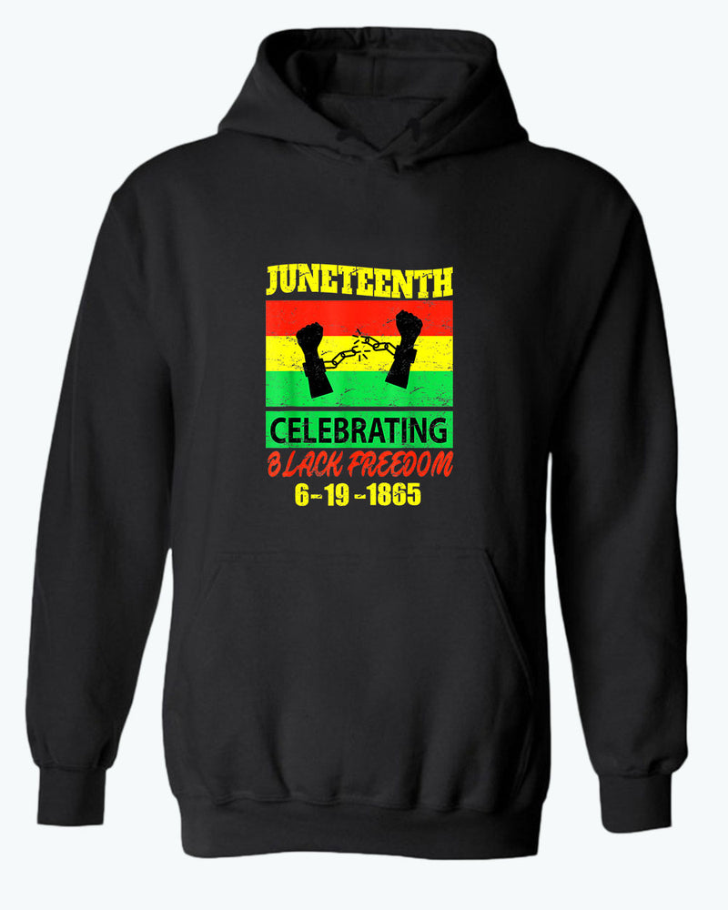 Celebrating black freedom hoodie - Fivestartees