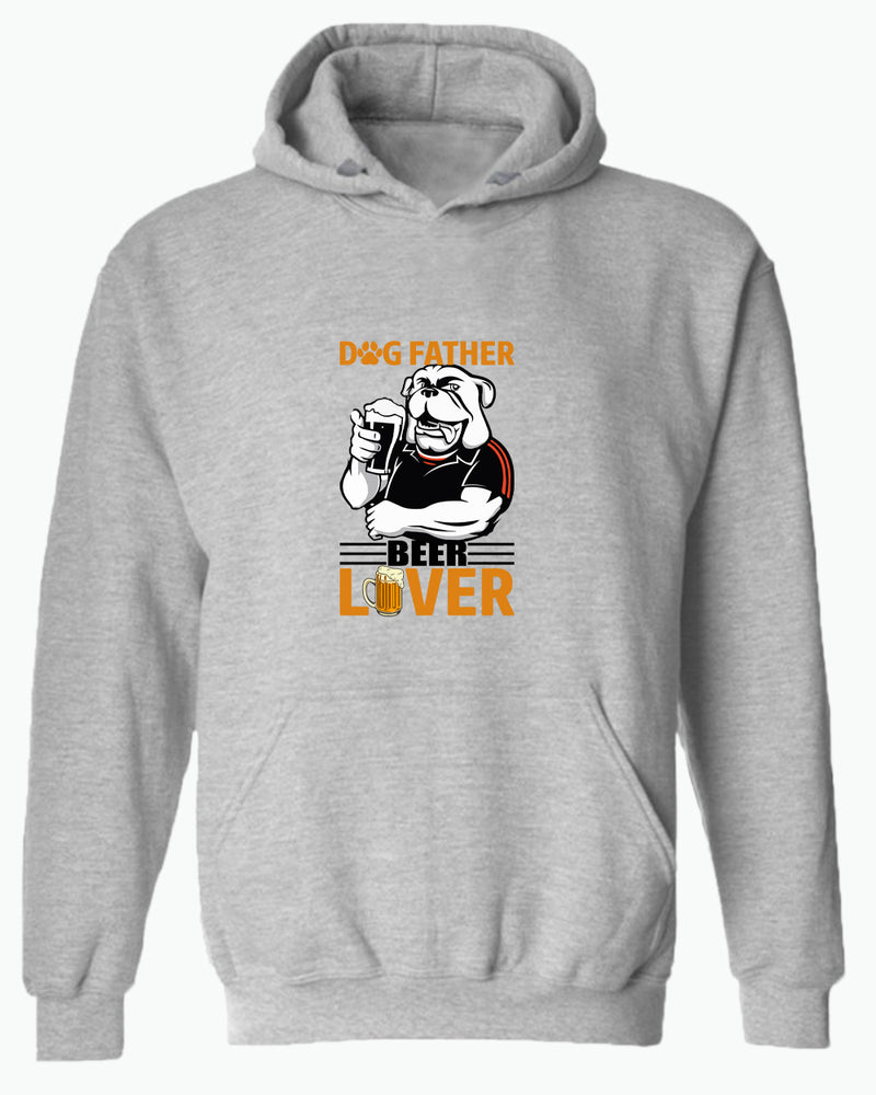 Dog father beer lover hoodie, daddy hoodie papa hoodies - Fivestartees
