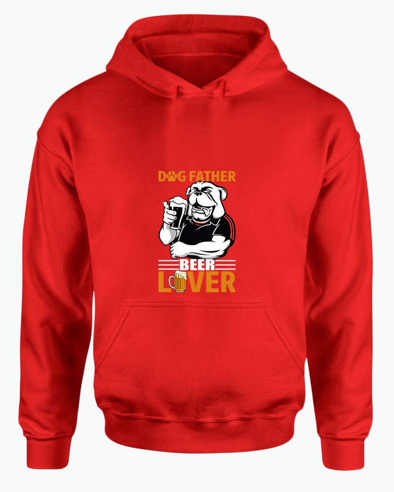 Dog father beer lover hoodie, daddy hoodie papa hoodies - Fivestartees