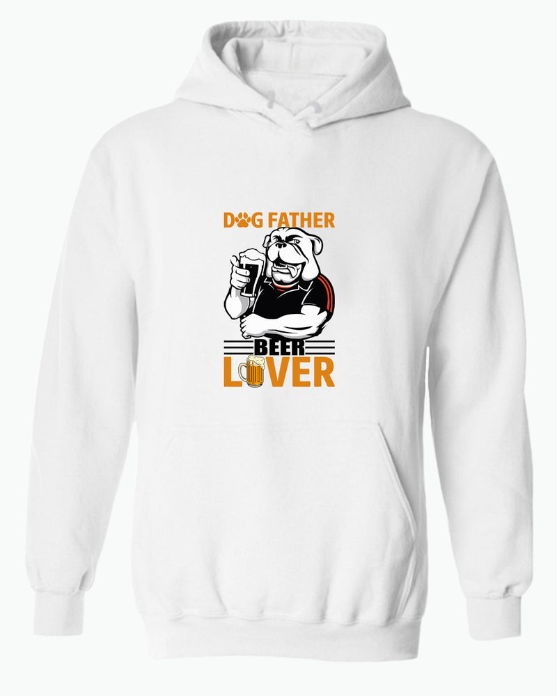 Dog father beer lover hoodie, daddy hoodie papa hoodies - Fivestartees