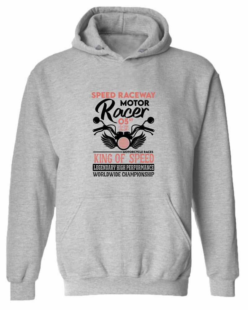 Speed raceway motor racer motorcycle hoodie - Fivestartees