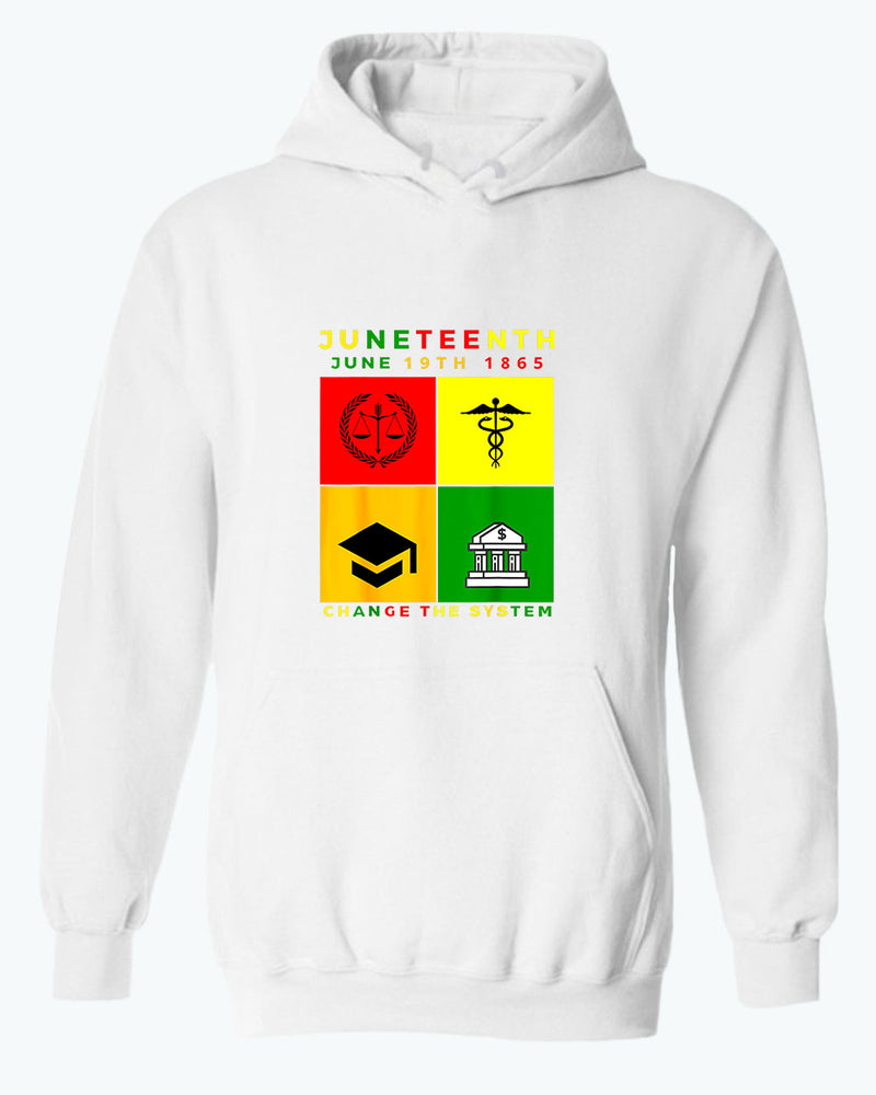 Change the system juneteenth hoodie - Fivestartees