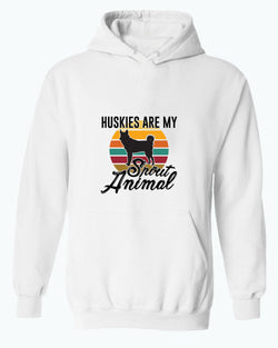 Huskies are my spirit animal hoodie, husky lover hoodies - Fivestartees