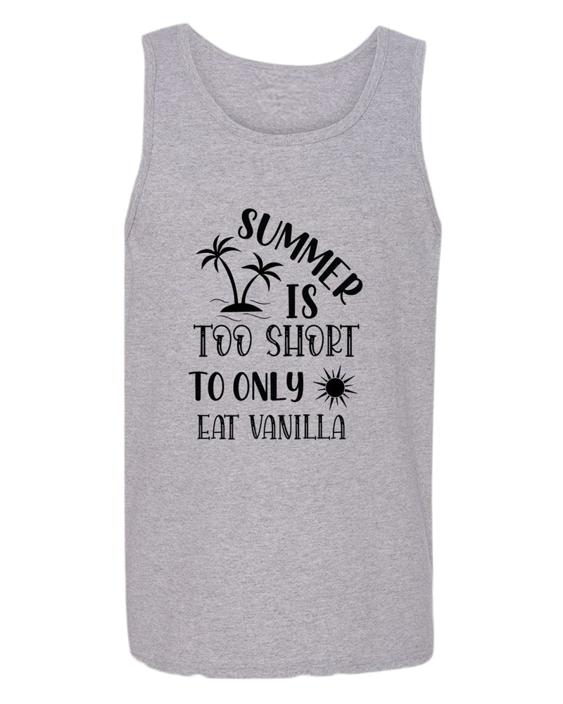 Summer is too short to only eat vanilla tank top, summer tank top, beach party tank top - Fivestartees