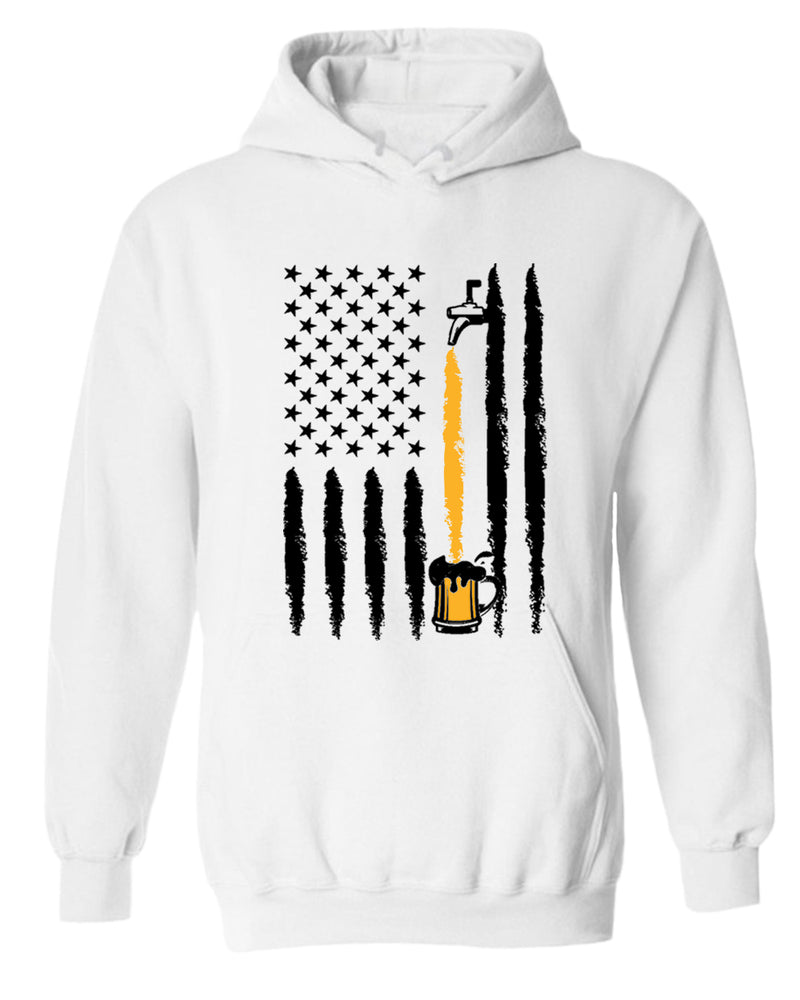 American flag beer hoodie - Fivestartees