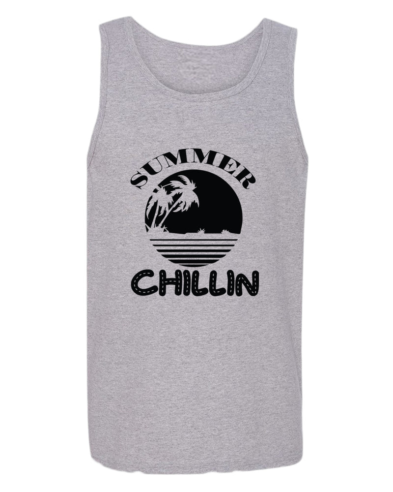 Summer chillin tank top, summer tank top, beach party tank top - Fivestartees