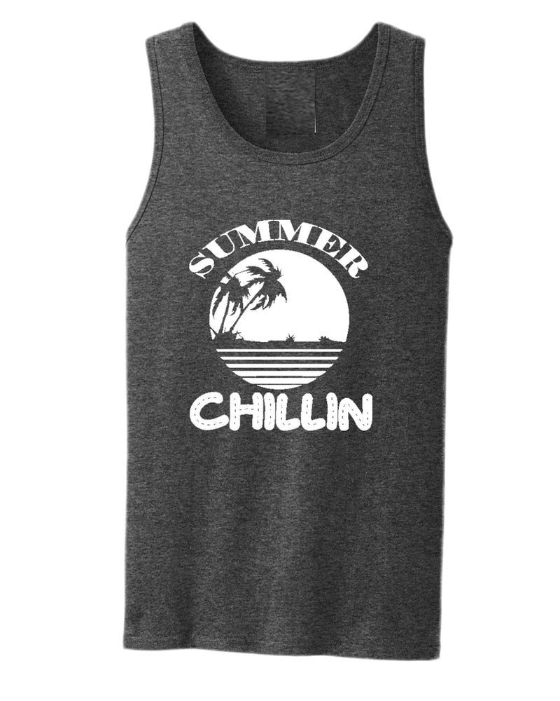 Summer chillin tank top, summer tank top, beach party tank top - Fivestartees