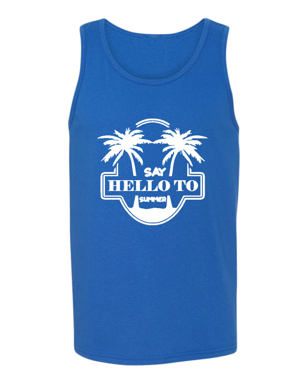 Say hello to summer tank top, summer tank top, beach party tank top - Fivestartees