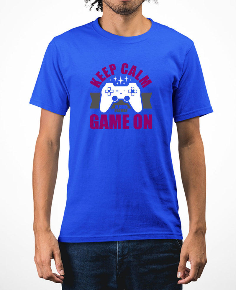 Keep calm and game on t-shirt funny video game t-shirt - Fivestartees