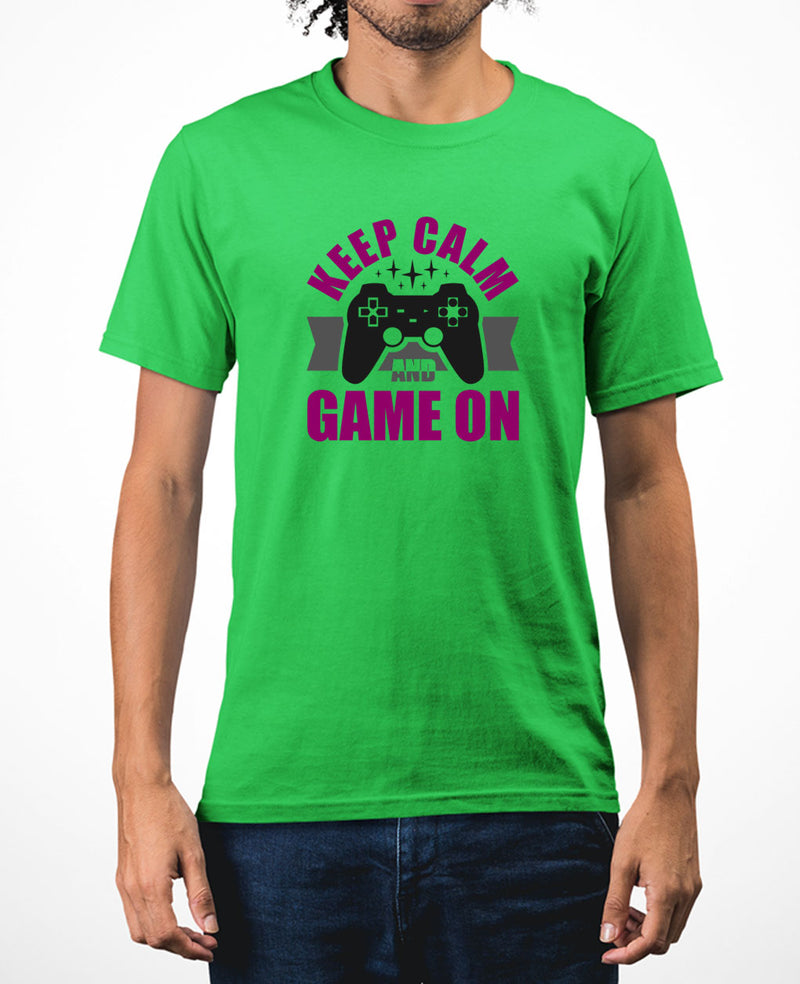 Keep calm and game on t-shirt funny video game t-shirt - Fivestartees