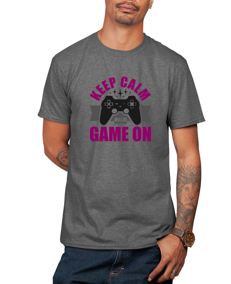 Keep calm and game on t-shirt funny video game t-shirt - Fivestartees