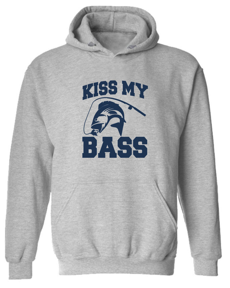 Kiss My BASS, Funny Fishing hoodie - Fivestartees