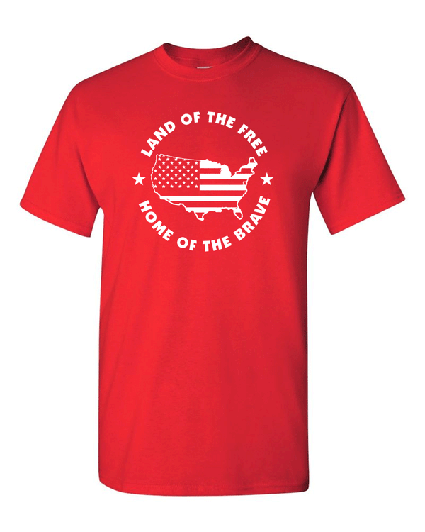 land of the free home of the brave t-shirt 2nd amendment tees military tees - Fivestartees