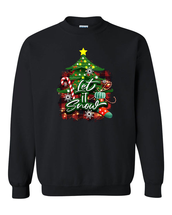 Let's snow Christmas Sweatshirt, Holiday sweatshirt - Fivestartees