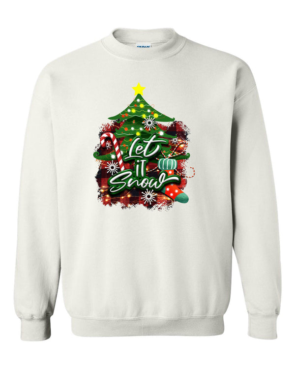 Let's snow Christmas Sweatshirt, Holiday sweatshirt - Fivestartees