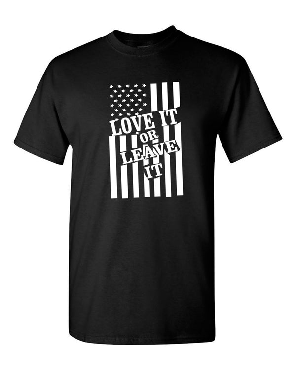 Love it or Leave it America Flag T-shirt - Patriotism Tee - Fivestartees