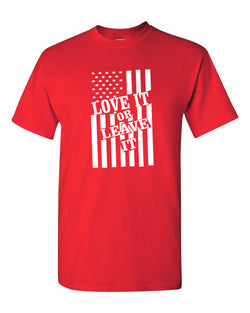 Love it or Leave it America Flag T-shirt - Patriotism Tee - Fivestartees