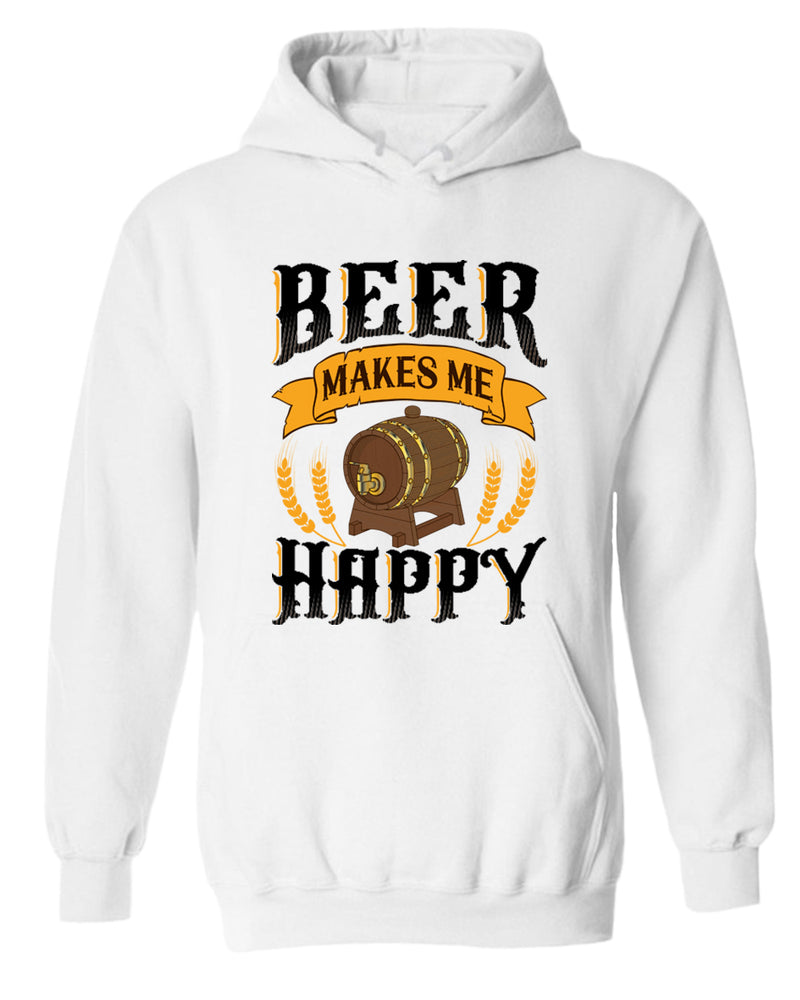 Beer makes me happy hoodie - Fivestartees