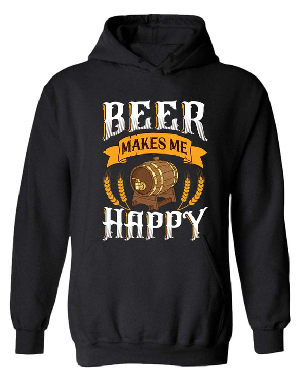 Beer makes me happy hoodie - Fivestartees