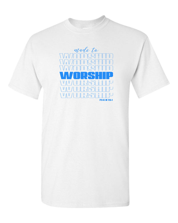 Made To Worship T-shirt, Jesus Religious T-shirt - Fivestartees